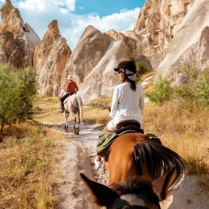 Sunset Horseback Riding Tour Through the Valleys of Cappadocia
