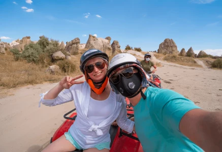 Sunset ATV Tour Through the Valleys of Cappadocia