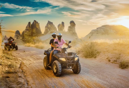 Sunset ATV Tour Through the Valleys of Cappadocia