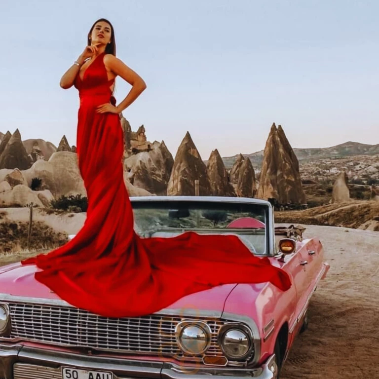 拍摄时租去的衣服