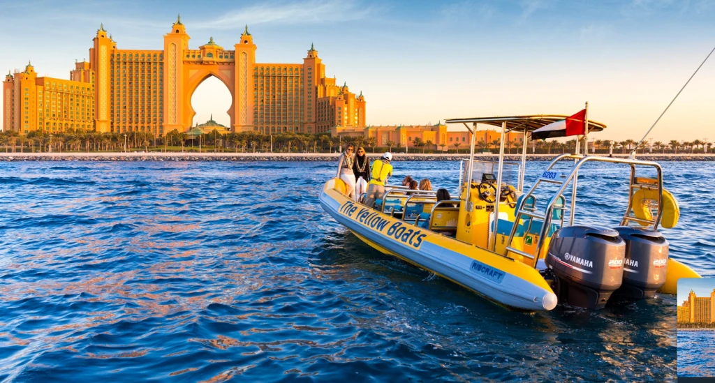 Yellow boat Dubai