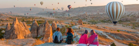 Unforgettable 2-Hour Hot Air Balloon Sightseeing Tour: Soar Above Turkey’s Stunning Landscapes with Hotel Transfer Included