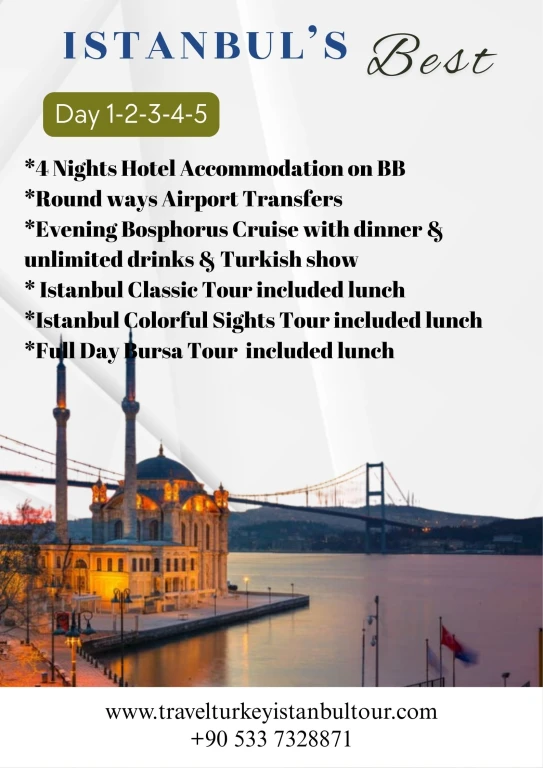 'Türkiye'de 8 Gece 9 Günlük Paket: İstanbul, Bursa, Antalya, Kapadokya'
