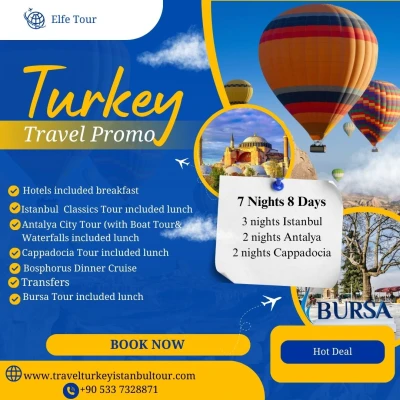 7 Nights 8 Days Turkey Package İstanbul Cappadocia Antalya