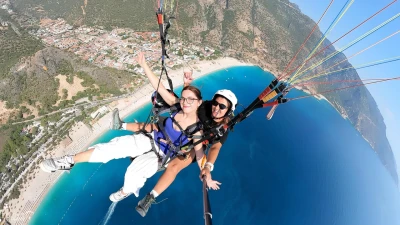 Fethiye Ölüdeniz Yamaç Paraşütü | Kadın Pilot ile Fotoğraf ve Video Dahil