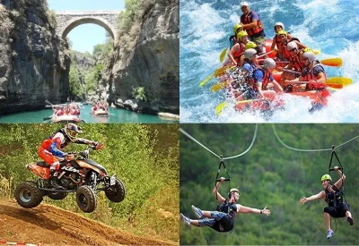 Side Buggy Safari, Zipline & Rafting Tour