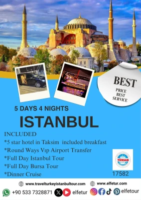 Paket Liburan Mewah Istanbul dengan Hotel Bintang 5 dan Tur Terpandu serta Transfer VIP