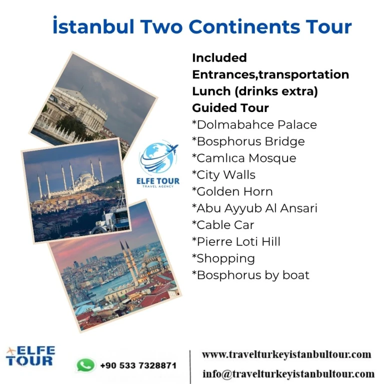 Two Continents Istanbul Full Day Guided Group Tour with Lunch
