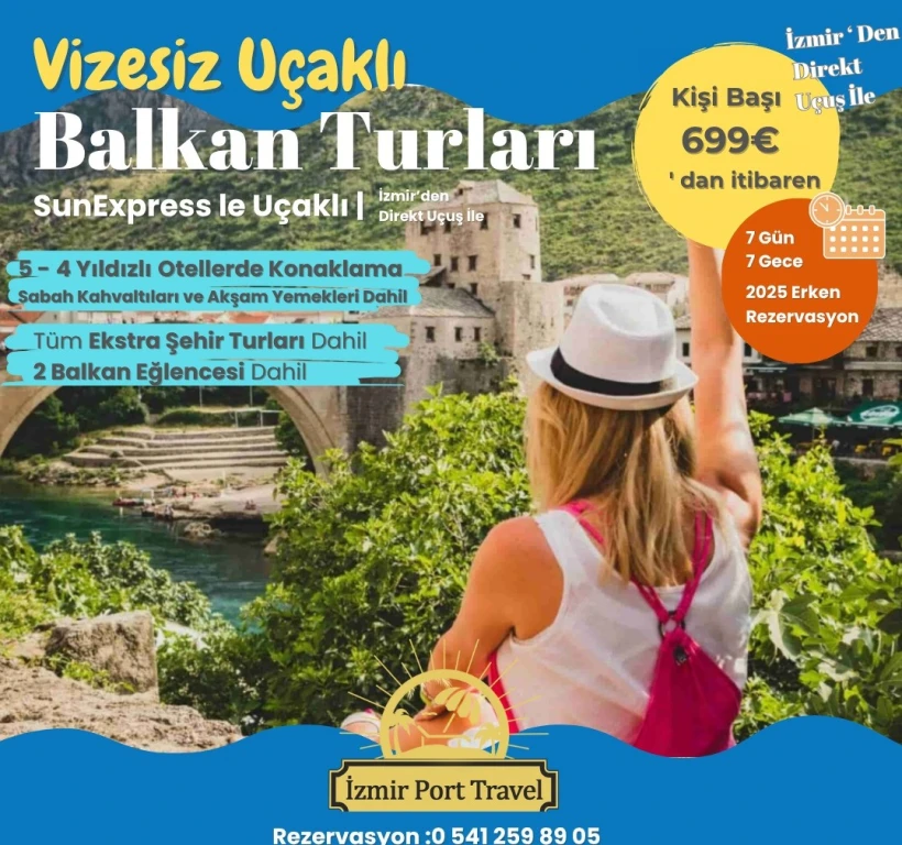 "Putovanje po Velikoj Balkanskoj Turi bez vize sa Kosovom iz Izmira direktnim letom (7 noćenja)"