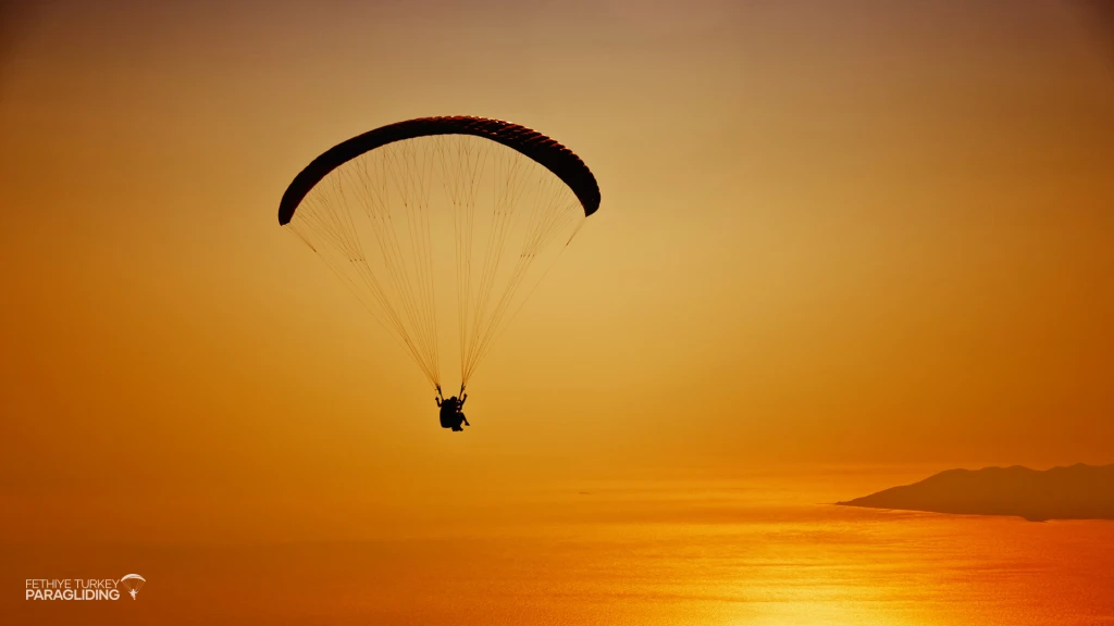 Sunset Paragliding Over Oludeniz Fethiye