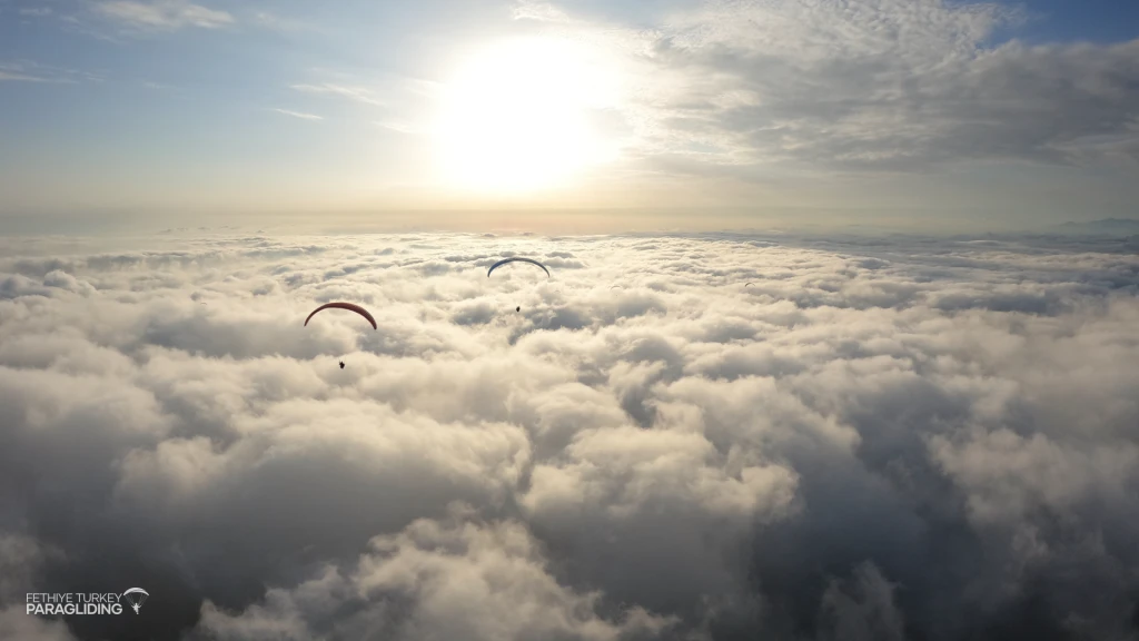 Sunset Paragliding Over Oludeniz Fethiye