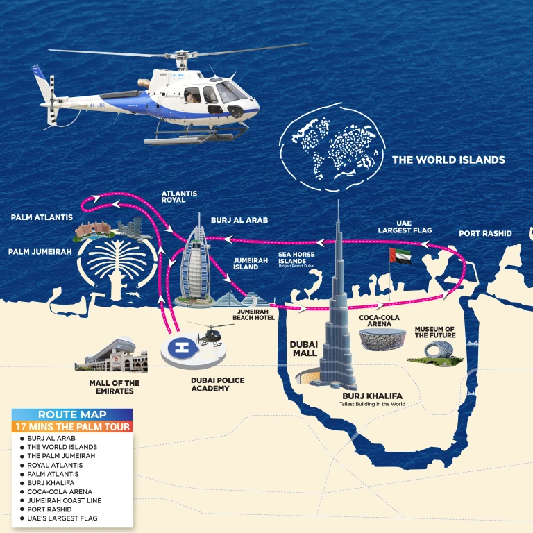 Dubai 22 Dakika Helikopter Turu