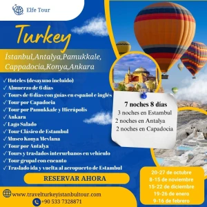 8-дневна обиколка на Турция с испаноговорящ водач