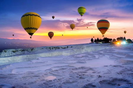 Hot Air Balloon Pamukkale Ride | Fly Over Cotton Castle in Turkey