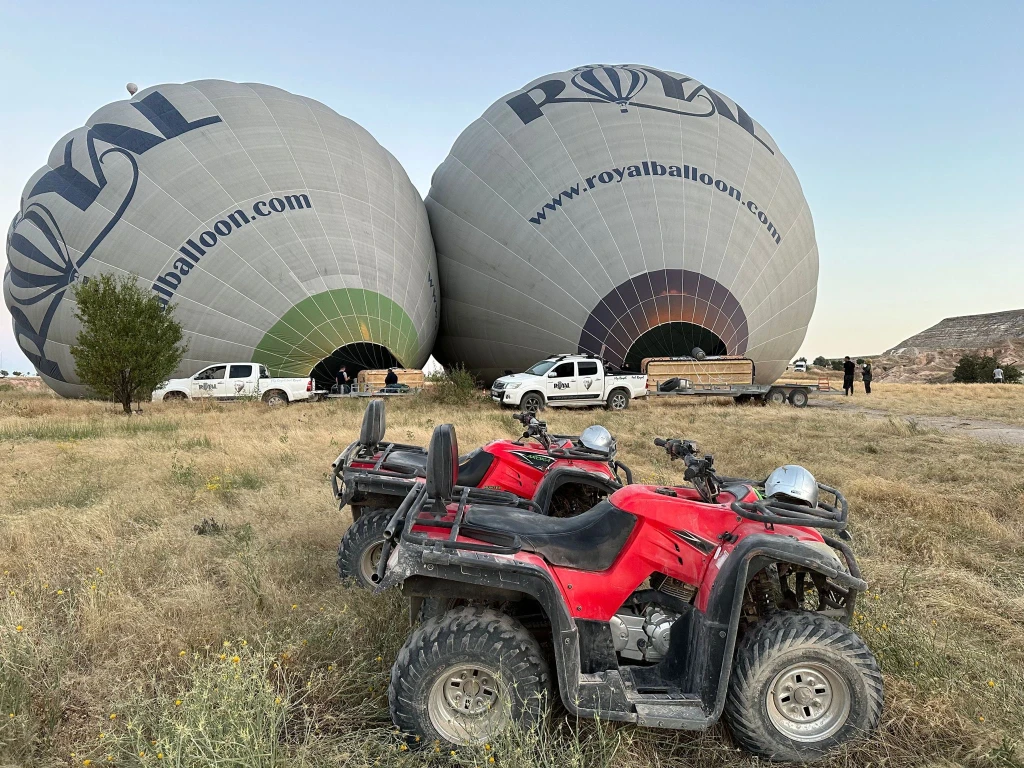 "Tour de ATV nas Três Belezas de Ürgüp 2 Horas ao Amanhecer"
