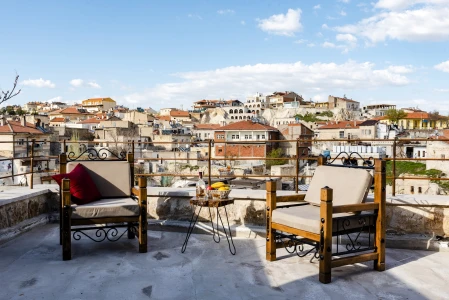Kapadokya Balayı | Megaron Cave Hotel 103 Balkonlu Deluxe Oda