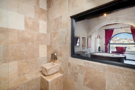 Kapadokya Balayı | Megaron Cave Hotel 103 Balkonlu Deluxe Oda