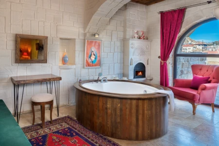 Kapadokya Balayı | Megaron Cave Hotel 103 Balkonlu Deluxe Oda