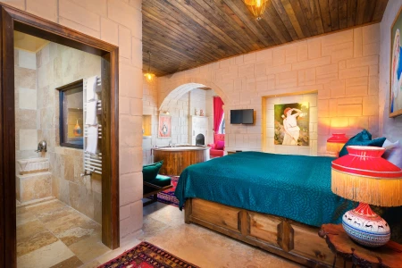 Kapadokya Balayı | Megaron Cave Hotel 103 Balkonlu Deluxe Oda