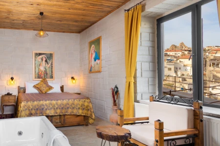 Kapadokya Balayı | Megaron Cave Hotel 104 Deluxe Taş Oda