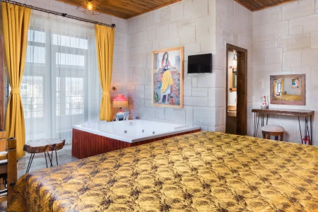 Kapadokya Balayı | Megaron Cave Hotel 104 Deluxe Taş Oda