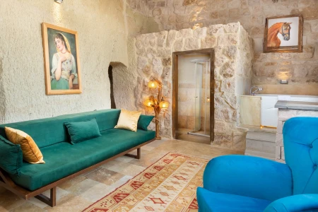 Kapadokya Balayı | Megaron Cave Hotel 105 Vadi Manzaralı Oda