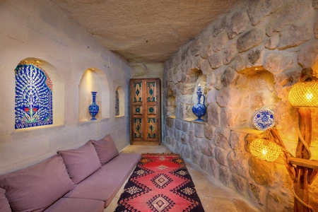 Kapadokya Balayı | Megaron Cave Hotel 105 Vadi Manzaralı Oda