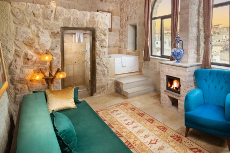 Kapadokya Balayı | Megaron Cave Hotel 105 Vadi Manzaralı Oda