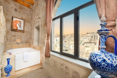 Kapadokya Balayı | Megaron Cave Hotel 105 Vadi Manzaralı Oda