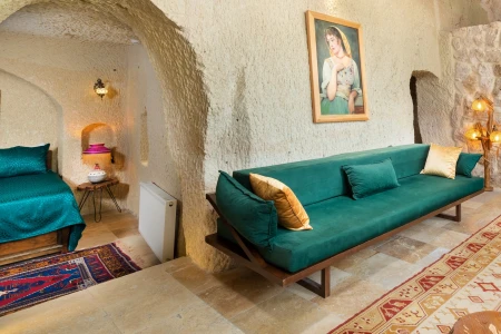 Kapadokya Balayı | Megaron Cave Hotel 105 Vadi Manzaralı Oda