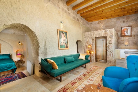 Kapadokya Balayı | Megaron Cave Hotel 105 Vadi Manzaralı Oda