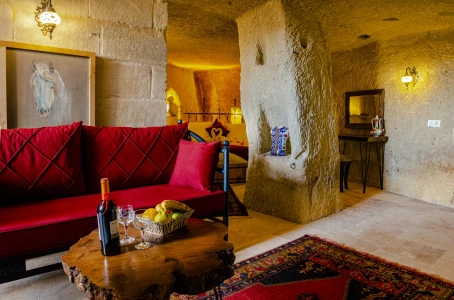Megaron Cave Hotel 106 | Tam Mağara Balayı Odası