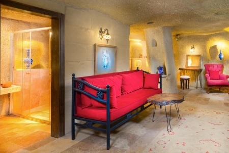 Megaron Cave Hotel 106 | Tam Mağara Balayı Odası
