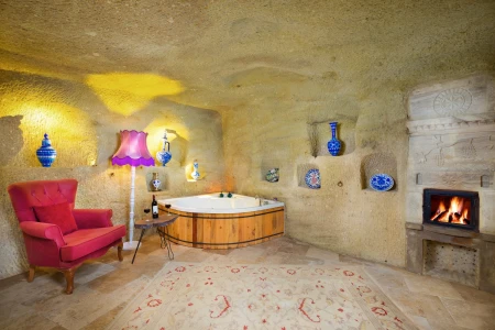 Megaron Cave Hotel 106 | Tam Mağara Balayı Odası