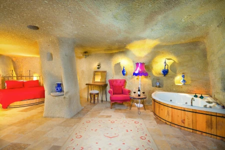 Megaron Cave Hotel 106 | Tam Mağara Balayı Odası