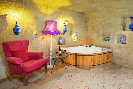 Megaron Cave Hotel 106 | Tam Mağara Balayı Odası