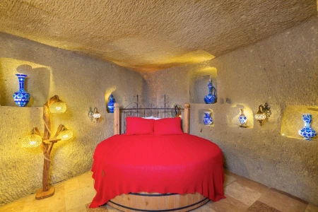 Megaron Cave Hotel 106 | Tam Mağara Balayı Odası
