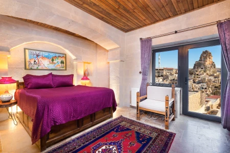 Kapadokya Balayı | Megaron Cave Hotel 107 Taş Oda