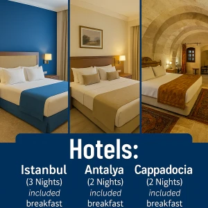 8 Ημέρες Τουρκία Ξενάγηση στα Πιο Σαγματικά Σημεία του Ιστάνμπουλ + Μπούρσα, Αντάλια & Καππαδοκία Ελφ Τούρ