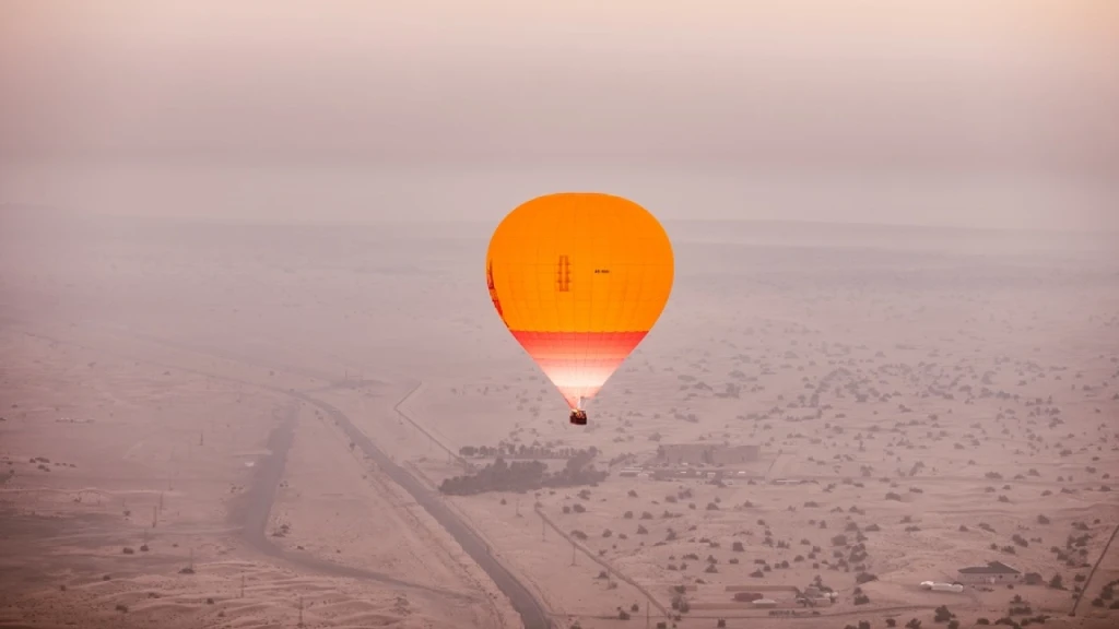 Sunrise Hot Air Balloon Ride Dubai with Falcon Show