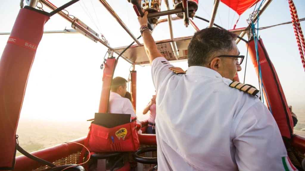 Deluxe Hot Air Balloon Dubai With Gourmet Breakfast & Camel Ride