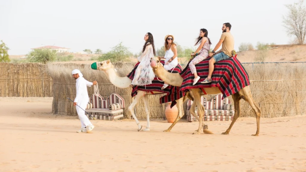 Deluxe Hot Air Balloon Dubai With Gourmet Breakfast & Camel Ride