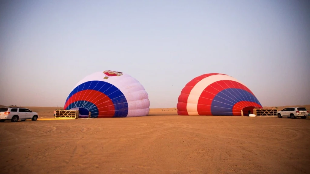 Adventure Package Dubai: Hot Air Balloon, Desert Safari, Camel Ride & ATV Experience