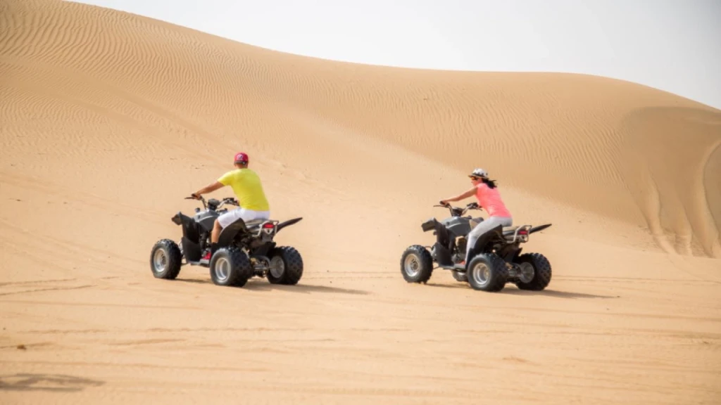 Adventure Package Dubai: Hot Air Balloon, Desert Safari, Camel Ride & ATV Experience