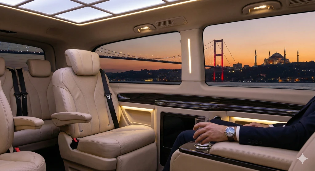 Călătoriți în confort VIP de la Aeroportul Istanbul la centrul orașului