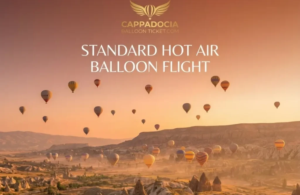 Standart Sıcak Hava Balonu Uçuşu | Göreme Vadisi, Kapadokya Gün Doğumu
