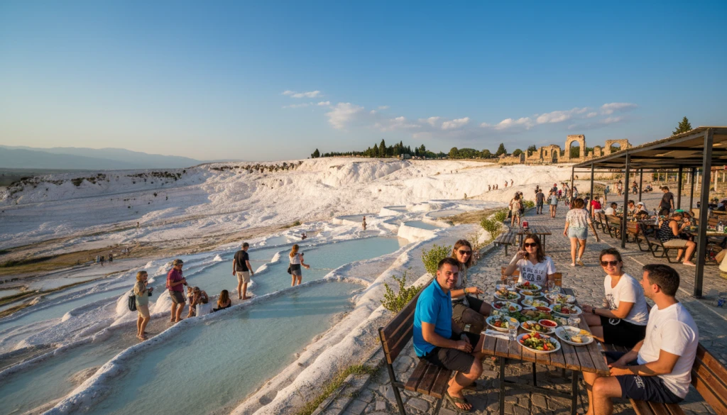 Pamukkale Travertenleri ve Termal Havuzlar Turu Öğle Yemekli