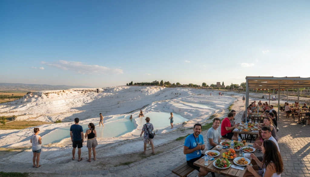 Pamukkale Travertenleri ve Termal Havuzlar Turu Öğle Yemekli