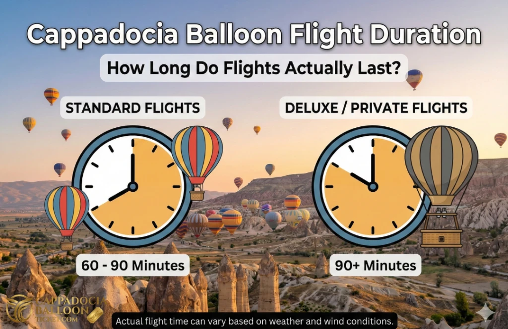 Kapadokya Balon Uçuş Süresi
