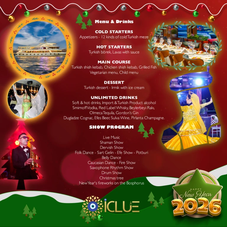 Bosporenkryssning med middag och underhållning (obegränsade alkoholfria drycker)